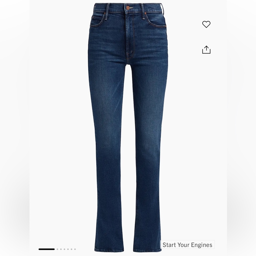 New with tags MOTHER high waisted runaway soft stretch denim jeans